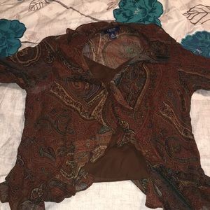 Like new 2 piece set dressy shirt!